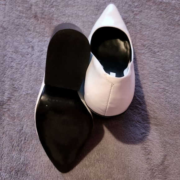 Zara White Wedge/Chunky Heel - Picture 3 of 9